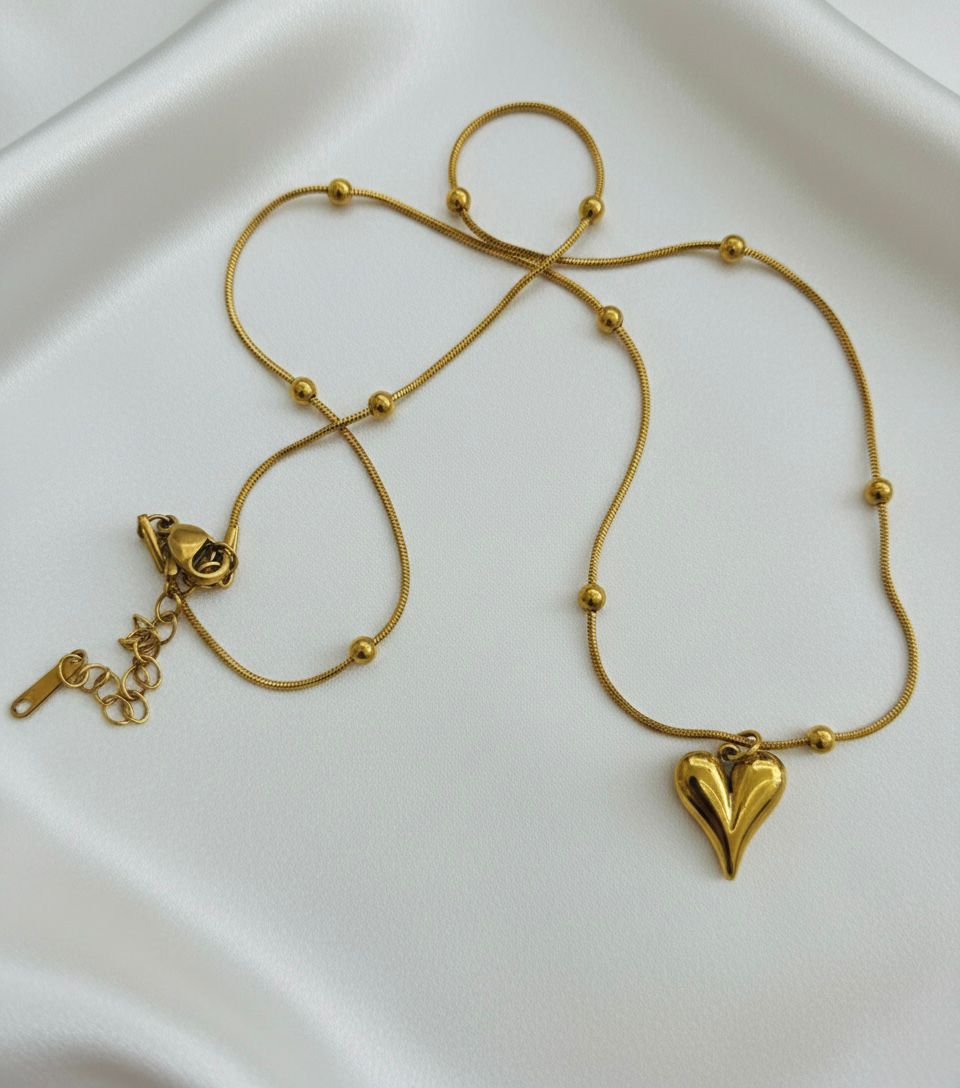 The Gilded Heart Satellite Necklace